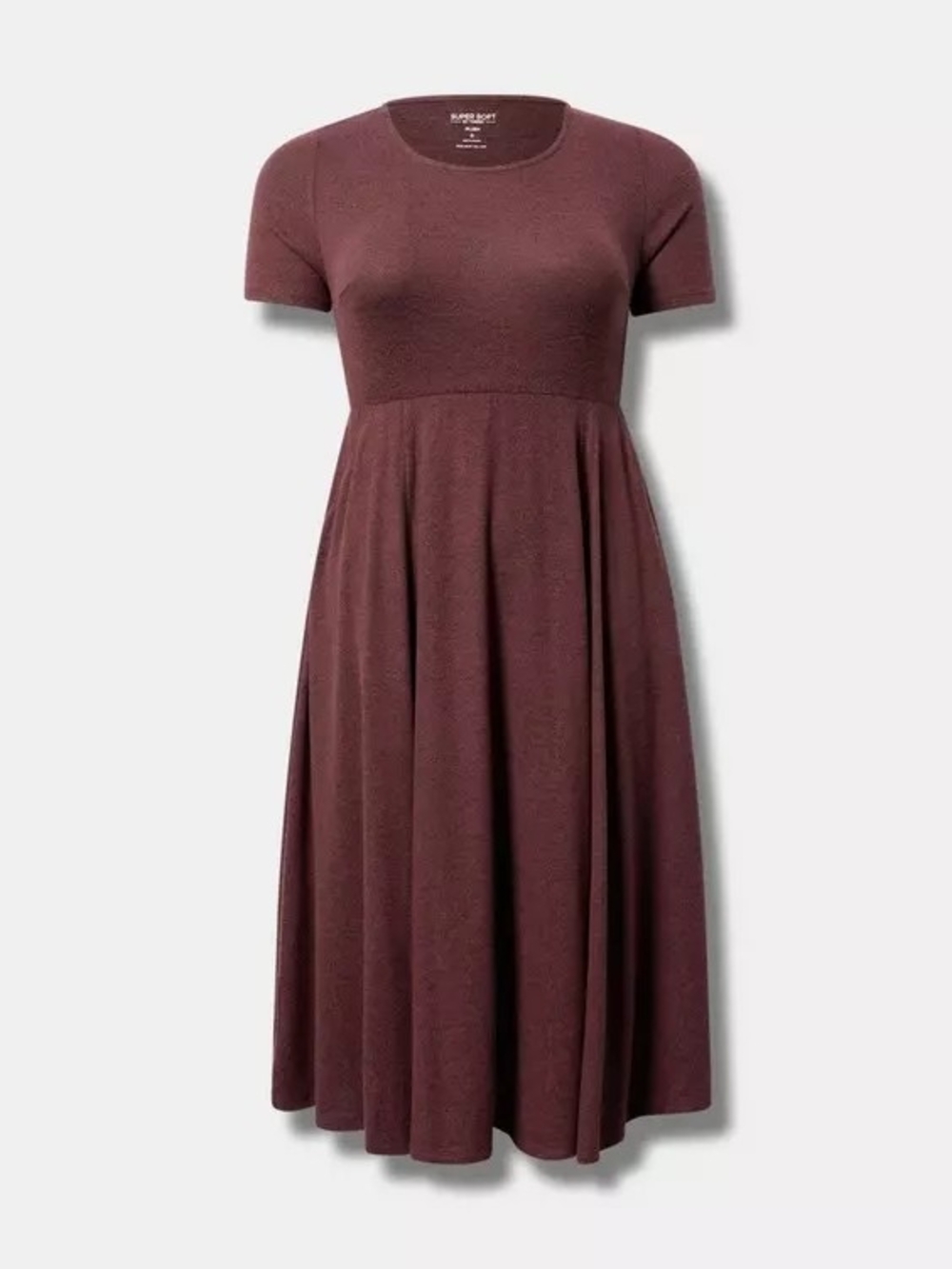 Torrid Super Soft Plush Skater Midi Dress Size 2